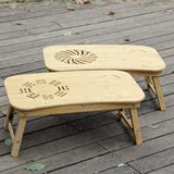 14寸韩版懒人木制竹子笔记本台式电脑桌小桌子耐用简约散热可折叠