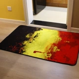 泼墨复古德国国旗地毯创意时尚脚垫门垫卧室客厅办公室地垫防滑