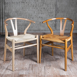 厂家直销全实木餐椅靠背 原木现代简约办公桌椅 小户型书桌椅