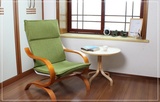宜家风格休闲椅躺椅懒人沙发乐享椅实木曲木工艺实木家具