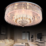 LED吸顶灯具客厅灯圆形水晶灯饰卧室大厅欧式温馨浪漫大气后现代