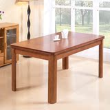 全实木西餐桌椅组合6人4人家用橡木实木餐桌木质长方形小户型饭桌
