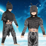 万圣节儿童化妆舞会表演服装肌肉蝙蝠侠衣服演出cosplay超人披风