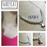 【Narycat手作】星星 天然珍珠14k包金短款锁骨链遮疤痕项链女式