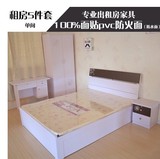 福州家具专注出租房家具简易板式床铺/箱体床出租房床带床板