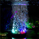 鱼缸水族造景装饰灯气泡盘气石面包盘增氧泵打氧气盘灯LED潜水灯