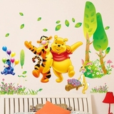 维尼熊儿童墙贴包邮幼儿园布置教室宝宝婴儿房双面玻璃装饰贴画纸