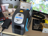 zebra zxp3证卡打印机人像卡打印机工作卡打卡机