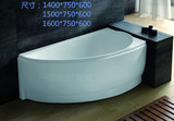 小户型省空间异形三角形亚克力浴缸五件套按摩缸1.4米1.5米1.6米