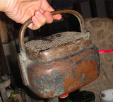 老铜炉 手炉 古董 收藏摆件