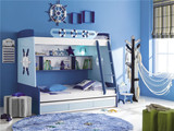 儿童家具上下铺 高低子母床 双层床 多功能男孩组合套房