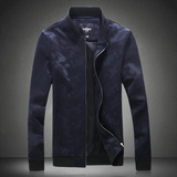欧洲站男士16夹克新款韩版修身简约时尚立领短款休闲薄外套加大码