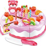 切切乐儿童蛋糕玩具水果切切看小女孩生日过家家仿真厨房宝宝玩具