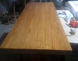 榆木松木板办公餐桌吧台板台面板实木面板支持任何规格颜色定做老