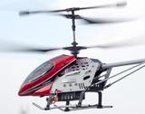 s遥控飞机耐摔直升机充电战斗机直升飞机电动玩具合金无人机*