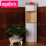 新品实木松木角柜墙角柜储物柜置物架现代简约三角柜客厅厨房角柜