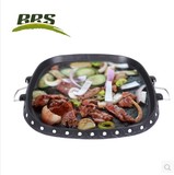 户外韩式烧烤盘 兄弟BRS-25方形烤肉盘 烧烤盘 卡式炉煎盘