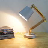 欧式台灯美式田园现代书房触摸实木个性铁艺创意客厅卧室床头台灯