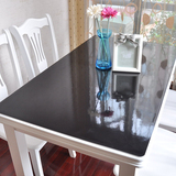 pvc餐桌布 茶几垫 台布 黑色磨砂防水免洗防烫防油软材质玻璃