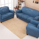 欧美式复古沙发单双人沙发咖啡厅店铺休闲围椅小户型组合客厅卧室