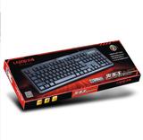 力拓JK-401II游戏防水台式机电脑笔记本有线键盘圆口PS/2 USB
