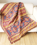 宜品印度几何民族风格毯卧室沙发巾沙发毯罩布客厅地毯个性特色