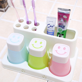 特价创意牙刷架牙膏盒韩国 三口之家洗漱套装  洗漱杯刷牙杯牙缸