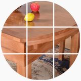 餐桌椅组合 大小户型餐桌圆形餐桌 橡木伸缩全实木餐桌 伸缩折叠