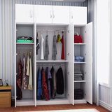 韩式特价简约简易二三四门衣柜实木质板式组合成人衣橱柜家用整体