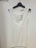 正品卡路约翰2015年夏装白色修身简单大方连衣裙原价529元