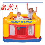 正品美国INTEX卡通儿童充气玩具跳跳床蹦蹦床  海洋球池家用加厚