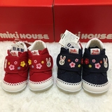 （现货）日本代购mikihouse一段刺绣小兔子学步鞋正品13-9309-780