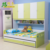 经典简约儿童衣柜床儿童储物组合床子母床地中海宜家卧室板式中式