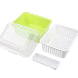 盒盘碗现货包邮包邮大号带透明盖厨房沥水碗架柜塑料碗筷餐具收纳