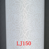 LJ150羊皮纸PVC胶片 白色线条玫瑰 透光纸 雕花吊顶灯罩材料 按米