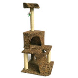 猫爬架 猫剑麻豹纹宠物猫爬架多层猫树猫跳台猫别墅猫屋M29