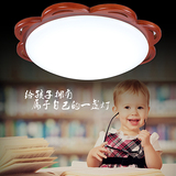 中式吸顶灯圆形LED阳台过道灯温馨卧室大气客厅灯具实木儿童房灯