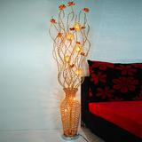 手工编织现代时尚铝艺花瓶落地灯客厅卧室高端装饰灯奢华金色