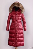 2015外贸 新款三色中长款羽绒服冬季保暖女装外套大衣女士装