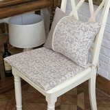 沃米兔美式乡村咖啡色复古餐椅垫坐垫海绵垫椅子垫凳子垫可定制