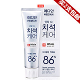 韩国进口正品爱茉莉麦迪安86牙膏 86%强效去烟渍牙结石美白牙膏