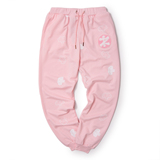 【现货】郑恺自主品牌DUEPLAY女装  前圆形ZK运动裤   粉色长裤