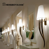 圣博雅 创意壁灯现代简约led酒店牛角壁灯 卧室餐厅客厅床头壁灯
