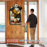 功夫熊猫3D视觉墙贴 卧室床头门口客厅寝室幼儿园墙面装饰贴