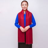 羊绒长款围巾女冬季 大披肩两用纯色 西藏尼泊尔风格保暖秋冬新款