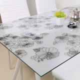 软质玻璃餐桌布防水防烫防油PVC透明长方形塑料茶几圆桌垫水晶板