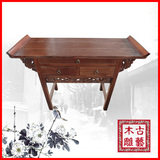 中式榆木仿古典3斗神台实木条案佛台龛供桌红木实木家具厂家直销