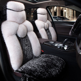 冬季保暖坐垫适用于奥迪A4L A6L Q3 Q5本田CRV朗逸帕萨特毛绒座垫