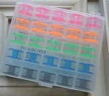 DIY 高品质家用缝纫机塑料梭芯盒 含25个彩色锁芯 IV-23G1