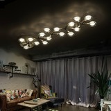 简约北欧宜家创意Flos圆形LED餐厅吸顶灯卧室梅花艺术led繁星吊灯